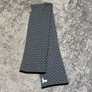Black and Gray Patterned Michael Kors Scarf
